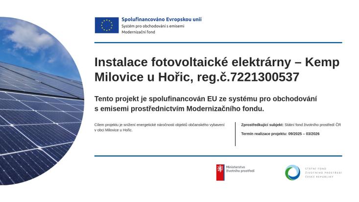 instalace fotovoltaické elektrárny